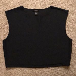 Black crop top